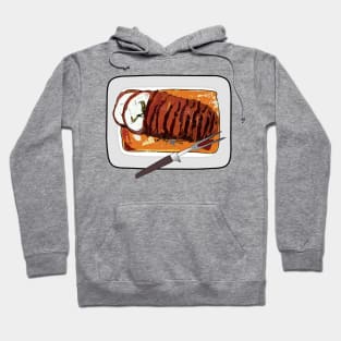 Roast turkey breast cartoon illustration Hoodie